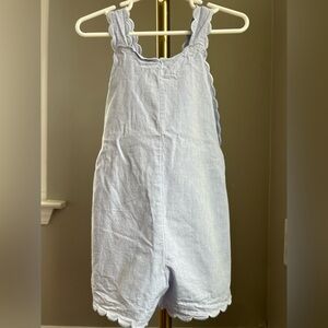 Bella Bliss Scallop Chambray Romper